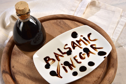 Aceto balsamico e scritta